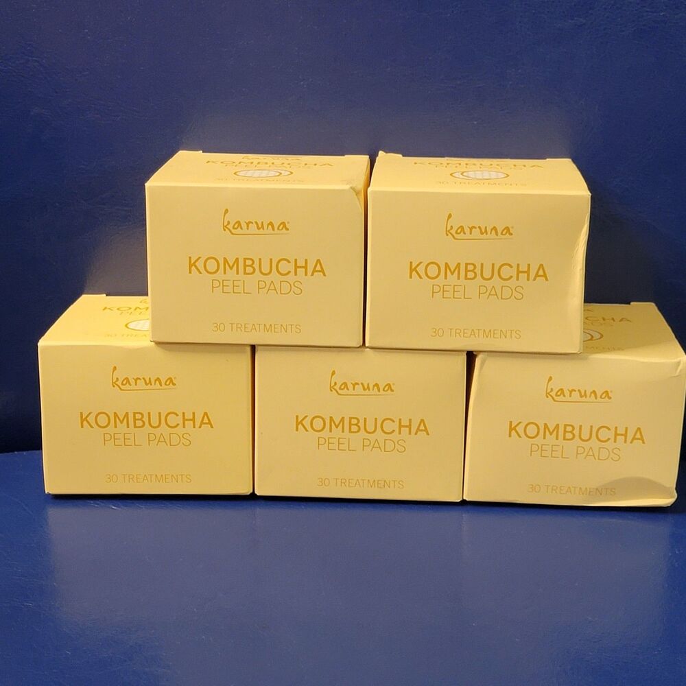 Karuna Kombucha Peel Pads 30 Ct Exfoliating Brighten Face Wipes NEW MSRP $38 - Picture 9 of 13